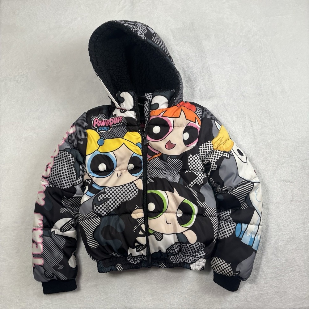 The Powerpuff Girls Members‎ Only Puffer Jacket Kids Size 7/8 Girls